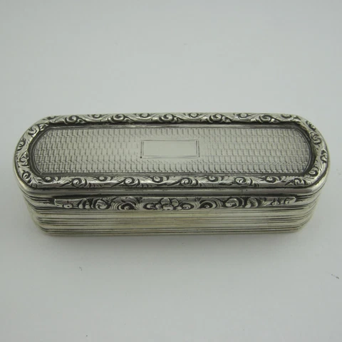 Good Quality William IV Silver Snuff Box Cover