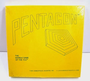 Vintage Pentagon Marble Game Gameophiles Unlimited 1970 SEALED!! New - Picture 1 of 4
