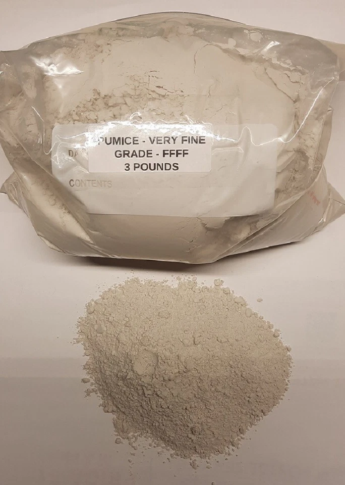 Pumice, 3 Pounds of Rated 4F, fine Powder, for soap making and polishing! - Image 1 of 1