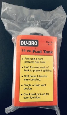 DU-BRO 14 Ounce Fuel Tank DUB414 New in Package - Image 1 of 4