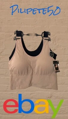  Paquete de 2 sujetadores íntimos sin costuras Delta Burke talla 2X palangre suave cómodo BONITOS Foto 1 de 4