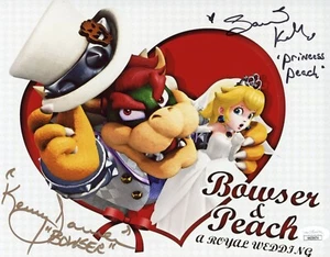 Bowser & Peach A Royal Wedding 8x10 Photo Signed Autograph James Kelly JSA - Picture 1 of 2