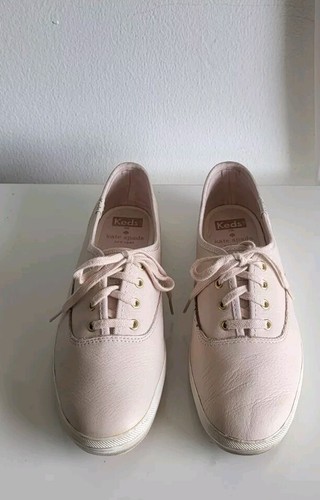 KATE SPADE Kate‎ Spade New York Champion Sneakers stringate in pelle rosa chiaro taglia 7 5