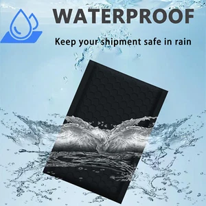 #0 6x10 6x9 Poly Bubble Mailers Padded Envelopes Shipping Bags BLACK 5-1000 Pcs - Picture 1 of 13