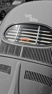 VW Volkswagen Oval Beetle Rear Venetian Blind ( ivory color ) - Picture 1 of 5