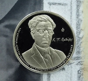 Greece 2013 - 5 euro – 150 Years Constantinos Cavafy Anniversary Coin - Picture 1 of 5