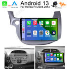 32GB Android 13 Car Radio Stereo CarPlay GPS Navi For Honda Fit Jazz 2008-2013