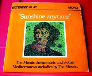 Rhet Stoller And The Mosaic Sunshine-Anytime 7" EP PC UK 1969 Sherry Promo VINYL