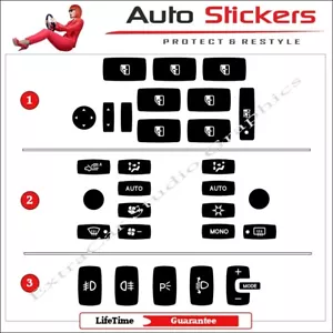 fits Fiat Croma Stickers Decals Windows+Clima+Fog Light Repair Worn Button - Picture 1 of 12