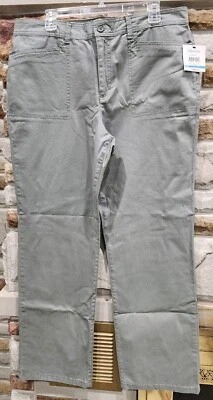 Pantalón Relativity 16 Nuevo con Etiquetas Mujer Recto 37x31 Tiro Alto Gris Frente Plano Pantalón  Foto 1 de 4