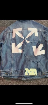 Off White Twisted Arrow Denim Jacket - Image 1 of 4