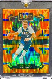 Luka Doncic RARE ORANGE WAVE REFRACTOR PRIZM INVESTMENT CARD SSP DALLAS MVP MINT - Picture 1 of 6