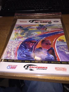 Vintage 1999 NASCAR California 500 Program! With Tickets! - Picture 1 of 3