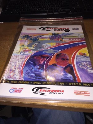 Vintage 1999 NASCAR California 500 Program! With Tickets! - Image 1 of 3