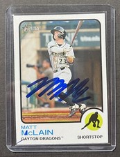 2022 Matt McLain Topps Heritage Minor League Signed Rookie  Reds #159 Auto