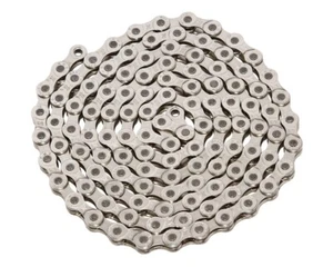 KMC BRANDED Multispeed Bicycle Chain 1/2x3/32 116 Z-8.1 8/Speed Chrome. - Picture 1 of 1