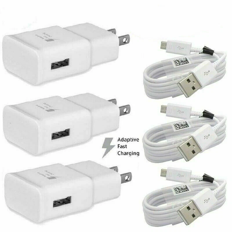 Original Adaptive Rapid Fast Charger for Samsung Galaxy S7 S6 Edge Note 5 Note 4 - Image 1 of 2