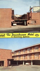 Postal publicitaria de Downtowner Motel Spokane Washington - Imagen 1 de 2