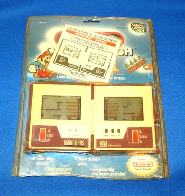 80-е MARIO BROS. NNINTENDO ИГРЫ И ЧАСЫ ЭЛЕКТРОННАЯ ПОРТАТИВНАЯ БЛИСТЕРНАЯ КАРТА 1980-е DS - Изображение 1 из 4