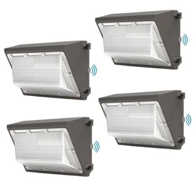 JOMITOP Outdoor LED Wall Pack Light 120W Industrial Wall Mount LED Light with Photocells