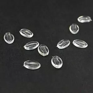 Almohadillas nasales incrustadas de silicona transparente para anteojos Gafas de sol Push On 50 pares - Imagen 1 de 8