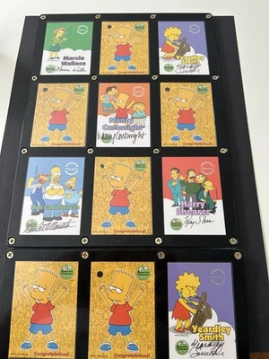 2000 Inkworks Simpsons Signature Insert set . Voice Characters 13 Cards - Image 1 of 2
