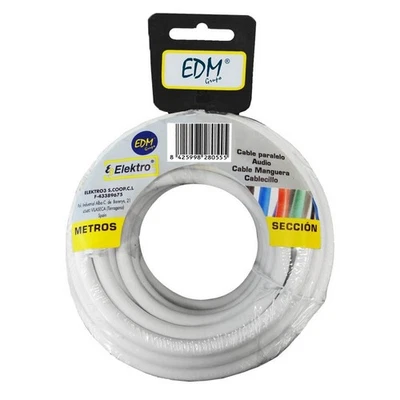 Coaxial TV Antenna Cable EDM 28141 White 5 m 3 x 1,5 mm - Image 1 of 2