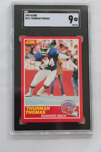 1989 Score #211 Thurman Thomas SGC Graded 9 Mint - Picture 1 of 2