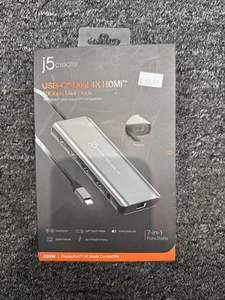 j5create JCD398 Usb-C Dual 4K Hdmi 10Gbps Mini Dock - Picture 1 of 3
