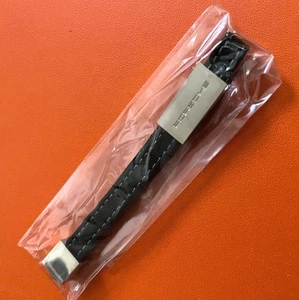 [Sin usar] Porta llaves con correa de cuero Porsche negro - Imagen 1 de 2