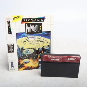 Populous Vintage Retro Sega Master System Game PAL - Picture 1 of 6