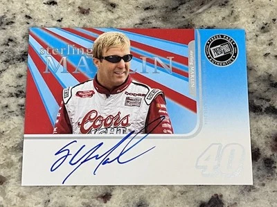 2004 Press Pass  Sterling Marlin Auto Autograph NASCAR  - Image 1 of 2