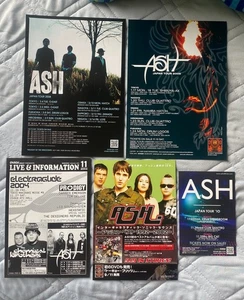 ASH 2002-2010 Japan flyer promo mini-poster x5! Intergalactic Sonic 7"s MINT! - Picture 1 of 6
