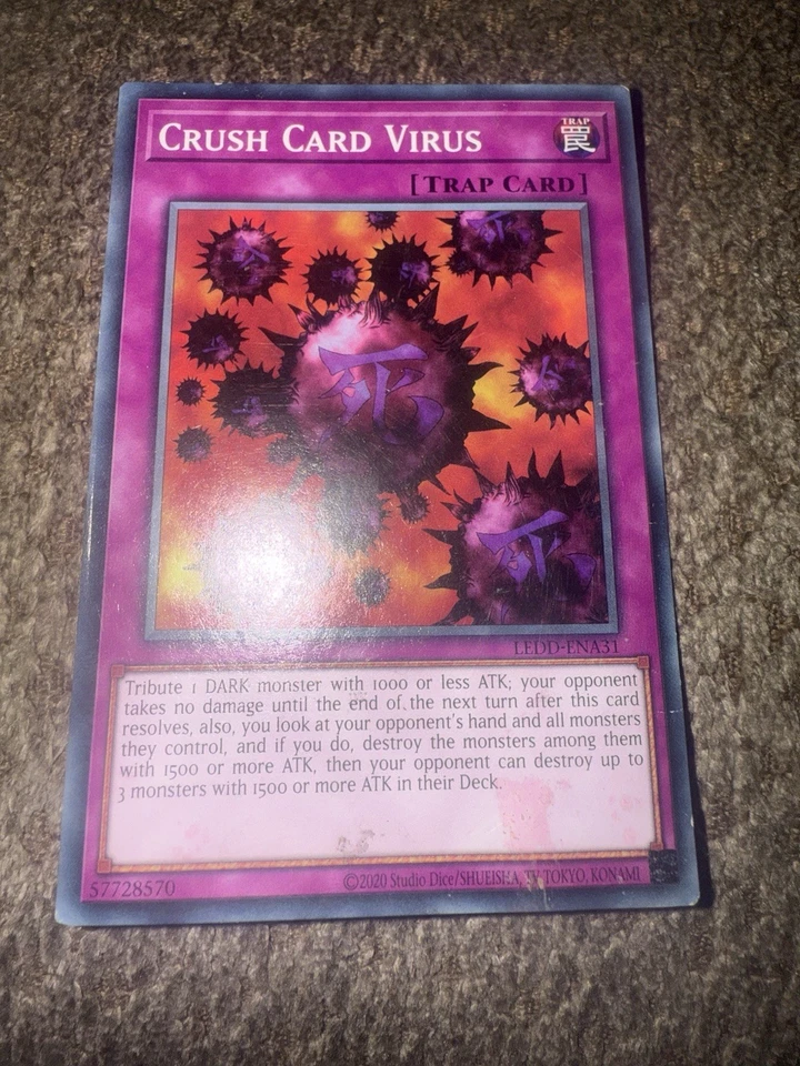 Yu-Gi-Oh Crush Card Virus 1st TCG Game Trading Card 2020 - Image 1 of 1