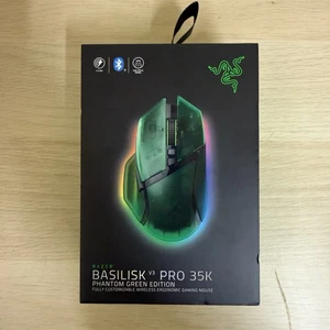 Razer Basilisk V3 Pro Wireless Ergonomic Gaming Mouse Phantom Green Edition - Picture 1 of 5
