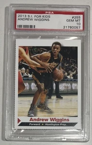 Andrew Wiggins Rookie 2013 Sports Illustrated for Kids RC Gem Mint PSA 10 - Bild 1 von 2