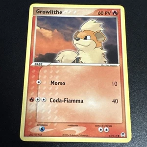 Growlithe Carta Pokemon ex rosso fuoco verde foglia 64/112 Ita Italiano - Picture 1 of 2
