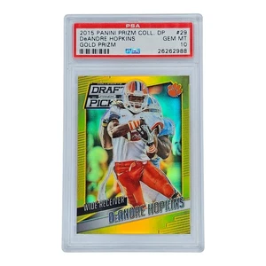 2015 Panini Prizm Collegiate DP DeAndre Hopkins Gold Rookie RC #'d /10 PSA 10 - Picture 1 of 2