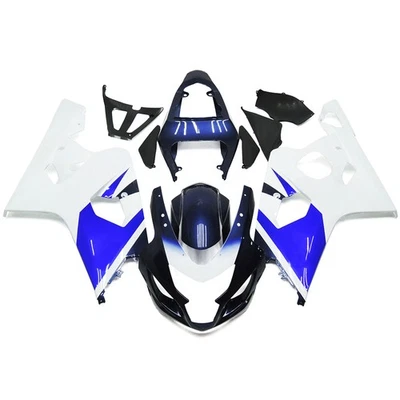 Kit de carenado azul blanco para carrocería de plástico Suzuki GSXR600 GSXR750 K4 2004 2005 Foto 1 de 4