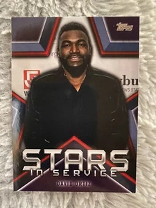 2021 Topps Series 1 DAVID ORTIZ Stars in Service Red Sox #SIS-20 - Picture 1 of 2