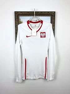 Poland football shirt 2010 Soccer Nike Player Issue Jersey Long Sleeve New Sz S - Picture 1 of 17