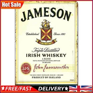 Jameson Vintage Metal Tin Sign Plaque for Bar Pub Club Garage Wall Home Decor - Picture 1 of 9