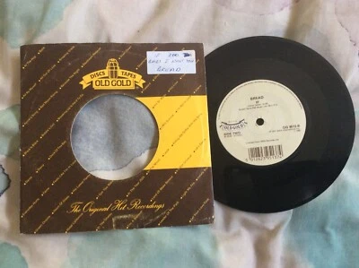 Bread If 7” Vinyl B/W Baby I’m A Want You Old Gold Label - Image 1 of 2