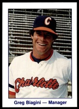 1986 WBTV Charlotte O's Greg Biagini Charlotte O's #NNO