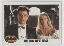 1989 Topps Batman Alexander Knox Vicki Vale Meeting Their Host #24 0a3