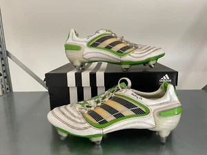 BOTAS DE FÚTBOL ADIDAS PREDATOR F50+ TRX SG Blanco/Verde 8 8,5 42 - Imagen 1 de 8
