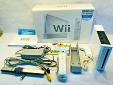 Nintendo Wii Console White Bundle In Original Box with Wii Sports Game