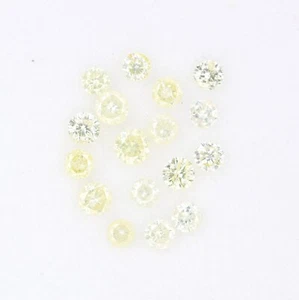 1.19 CT Light Yellow Mix Round Brilliant Cut Natural Diamond For Engagement Ring - Picture 1 of 7