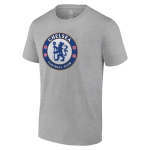 Chelsea Soccer T-Shirt Cotton Tee- Name & Number -01 Grey - Picture 1 of 3