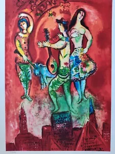 MARC CHAGALL DRUCK CARMEN FAKSIMILE SIGNIERT NUMMERIERT /375 17x23 - Bild 1 von 6